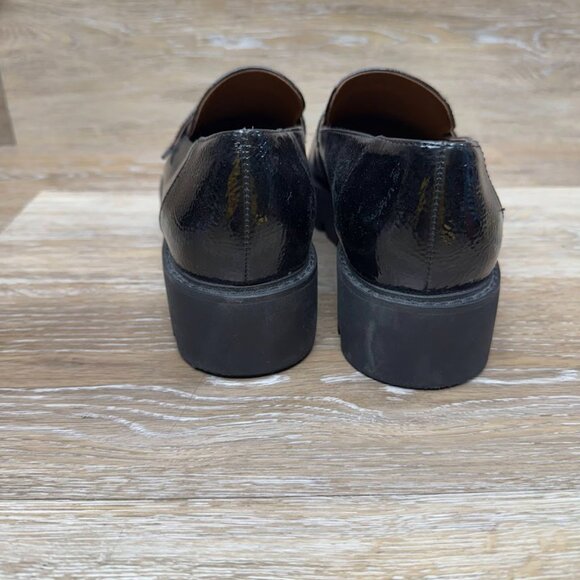 Fraco Sarto Brindy Black Patent Platform Loafer Women's Size 9.5 - Picture 3 of 7